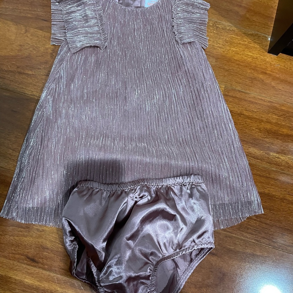 Cat & Jack Metallic Pleated Dress